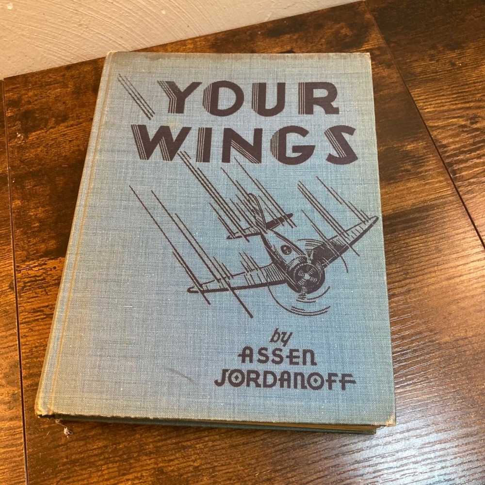 Your Wings Assen Jordanoff 1940 Aviation Pilot Training Manual Hardcover Illus